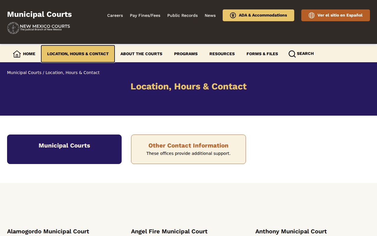 Catron County municipal court warrant directory absence review