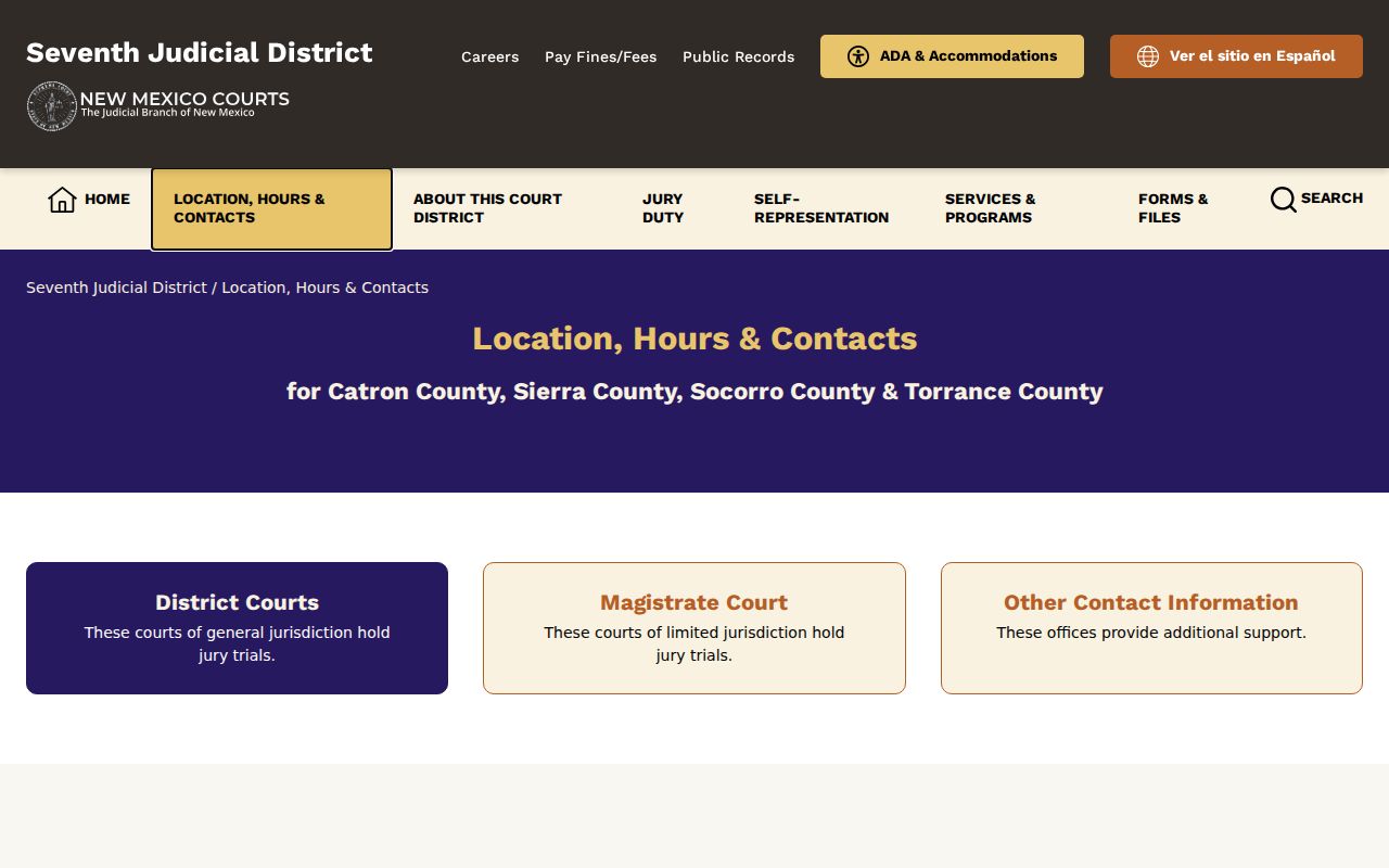 Reserve warrant records Catron court practical visit information